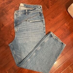 Abercrombie & Fitch curve love 90s straight ultra high rise jeans size 34s